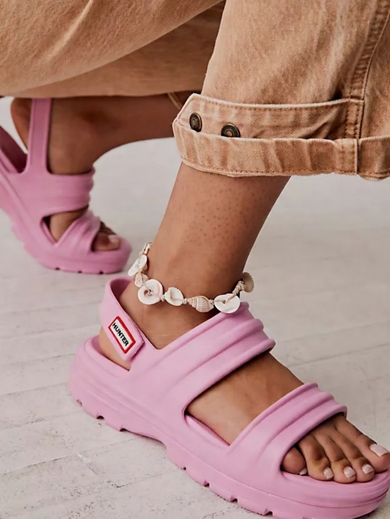 Hunter Shoes - Hunter Bloom Algae Foam Sandals for Women -Pink Fizz 10 (UK8 / EU 42)